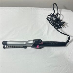 Revlon Silver and Black Hair Styler with Pink Detail